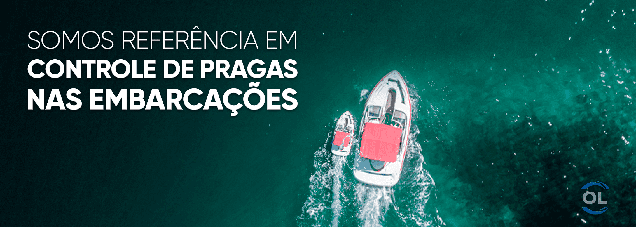 Banner de atendimentos em embarcações